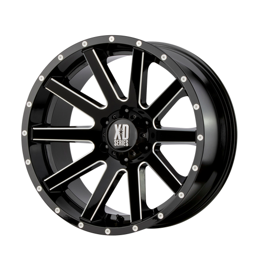 XD XD818 HEIST 20X9 30 6X139.7/6X5.5 Gloss Black Milled