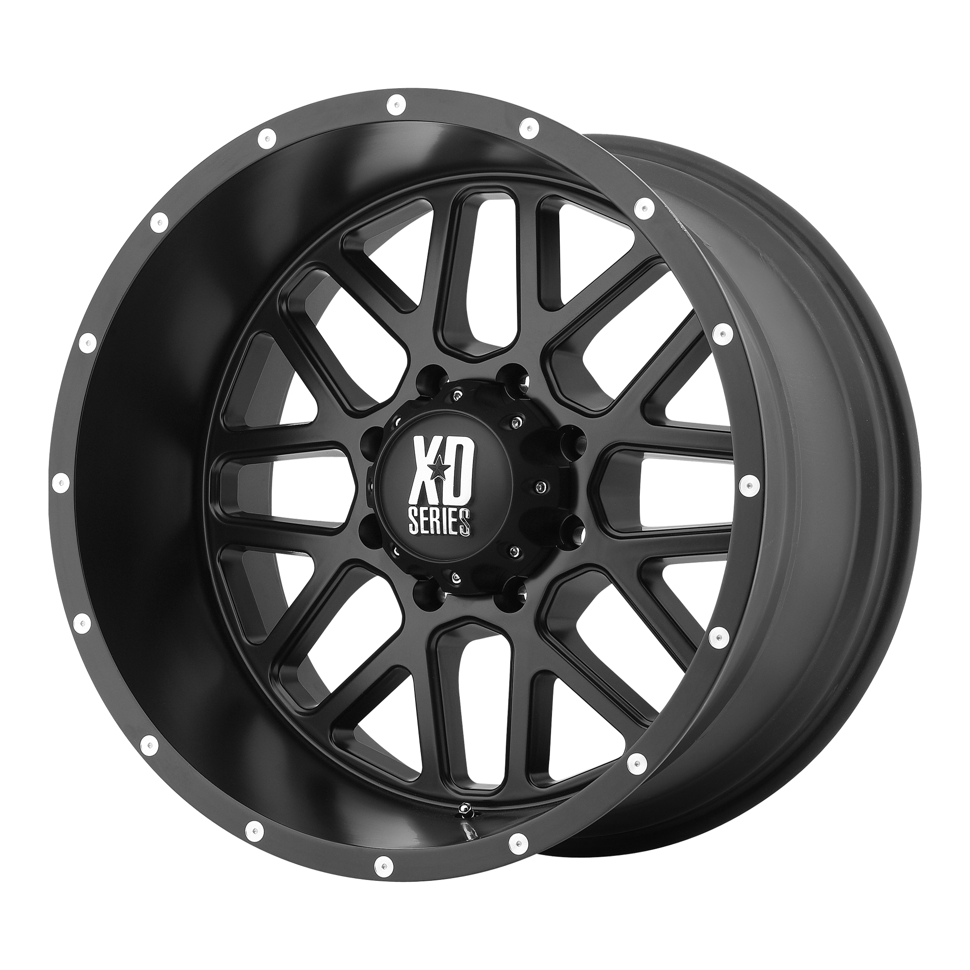 20 Inch Xpd Rims XD XD820 GRENADE 20X10 -24 5X139.7 SATIN BLACK | Wheels Below Retail