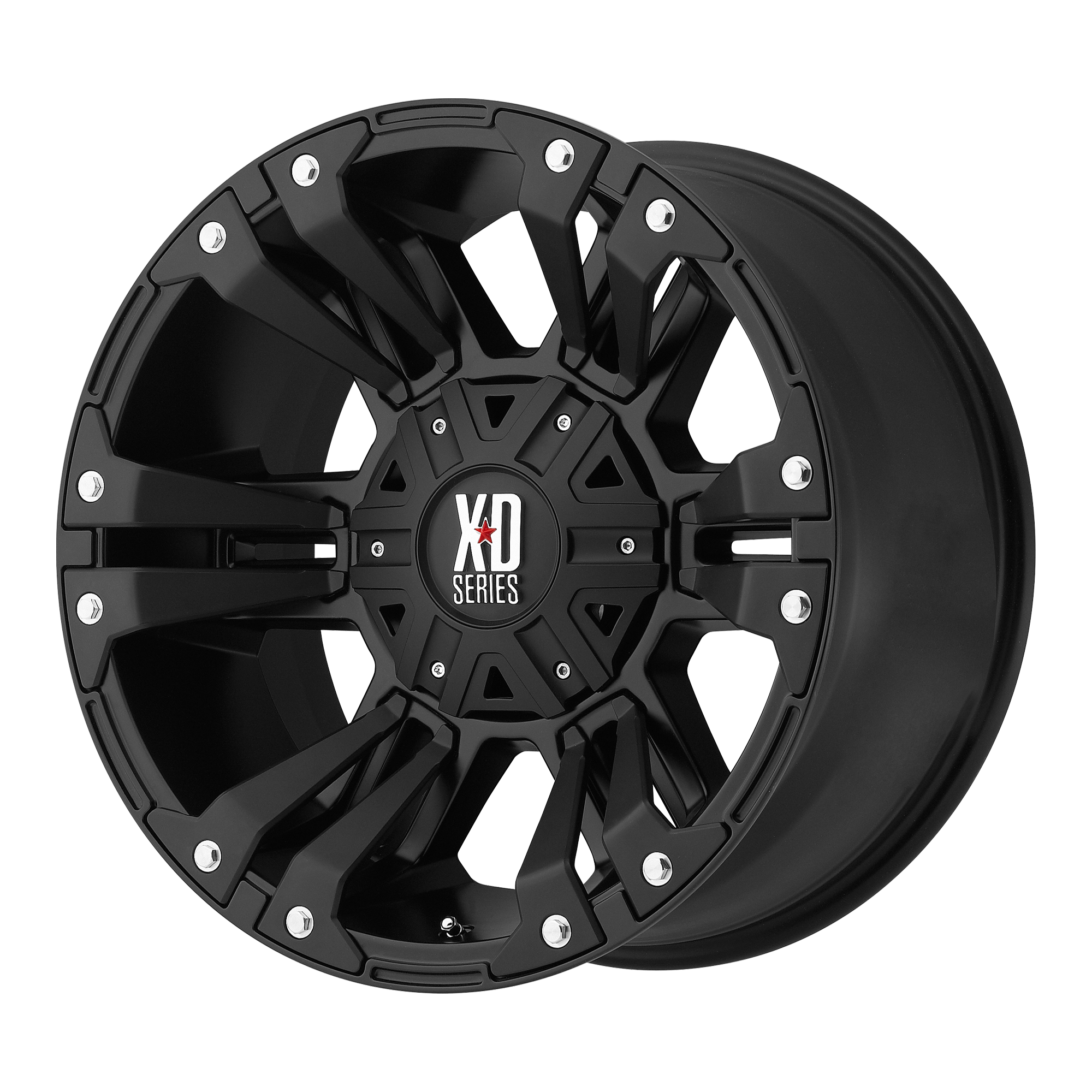 XD XD822 MONSTER II 17x9 18 6x135/6x139.7/6x135/5.5 Matte Black ...