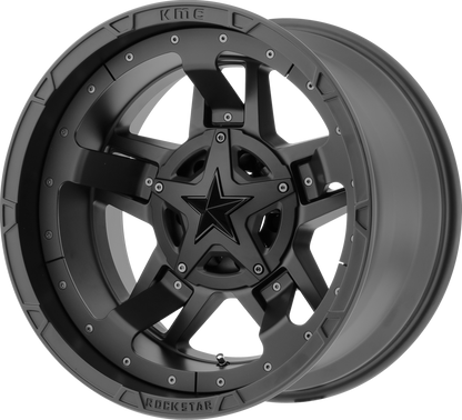 XD827 Rockstar 20x10 -24 8x165.1 (8x6.5) Matte Black With Tires Package