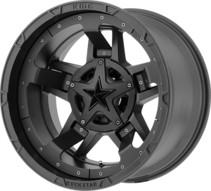 XD827 Rockstar 20x10 -24 8x165.1 (8x6.5) Matte Black With Tires Package