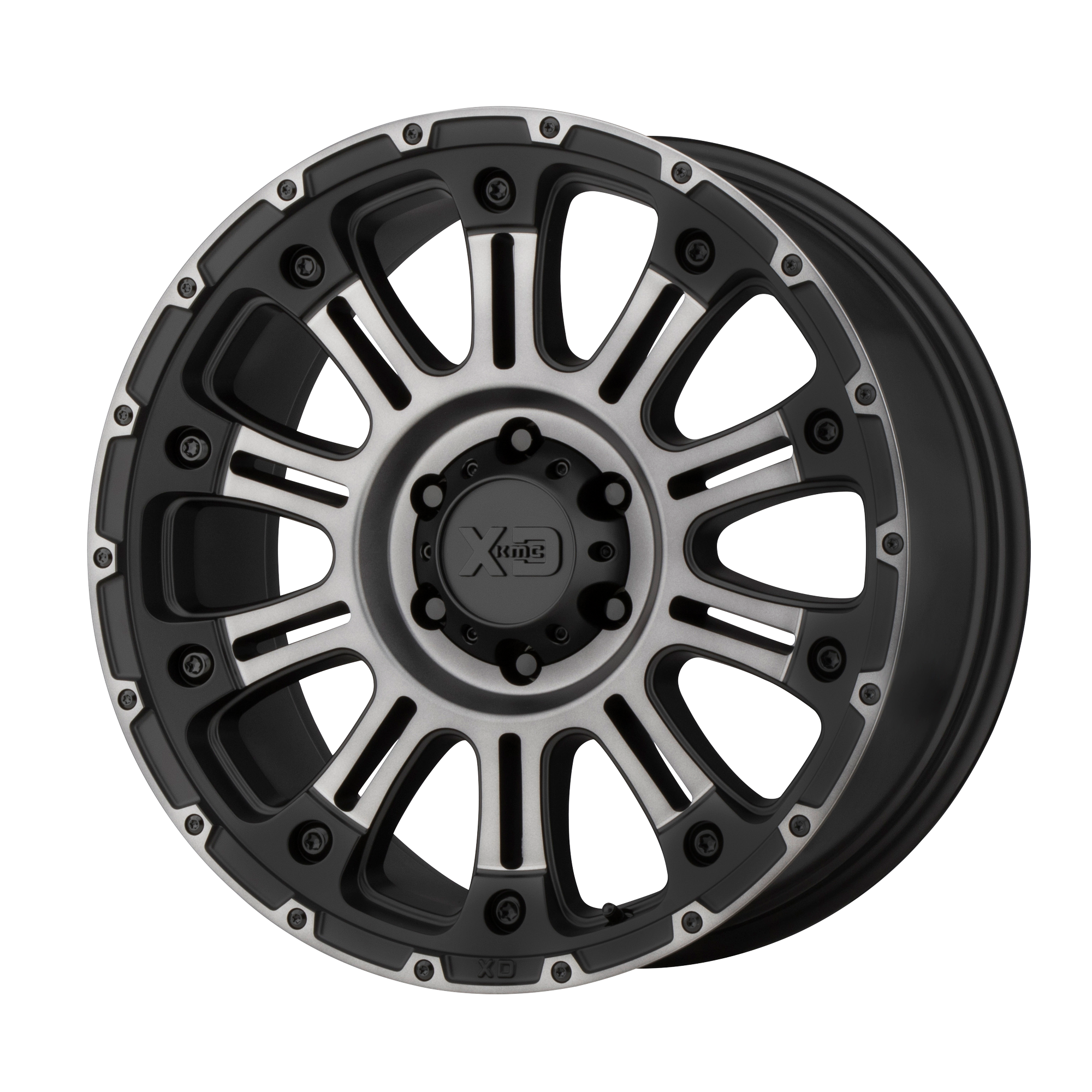 XD XD829 HOSS II 18X9 18 6X139.7/6X5.5 Satin Black Machined Gray Tint ...