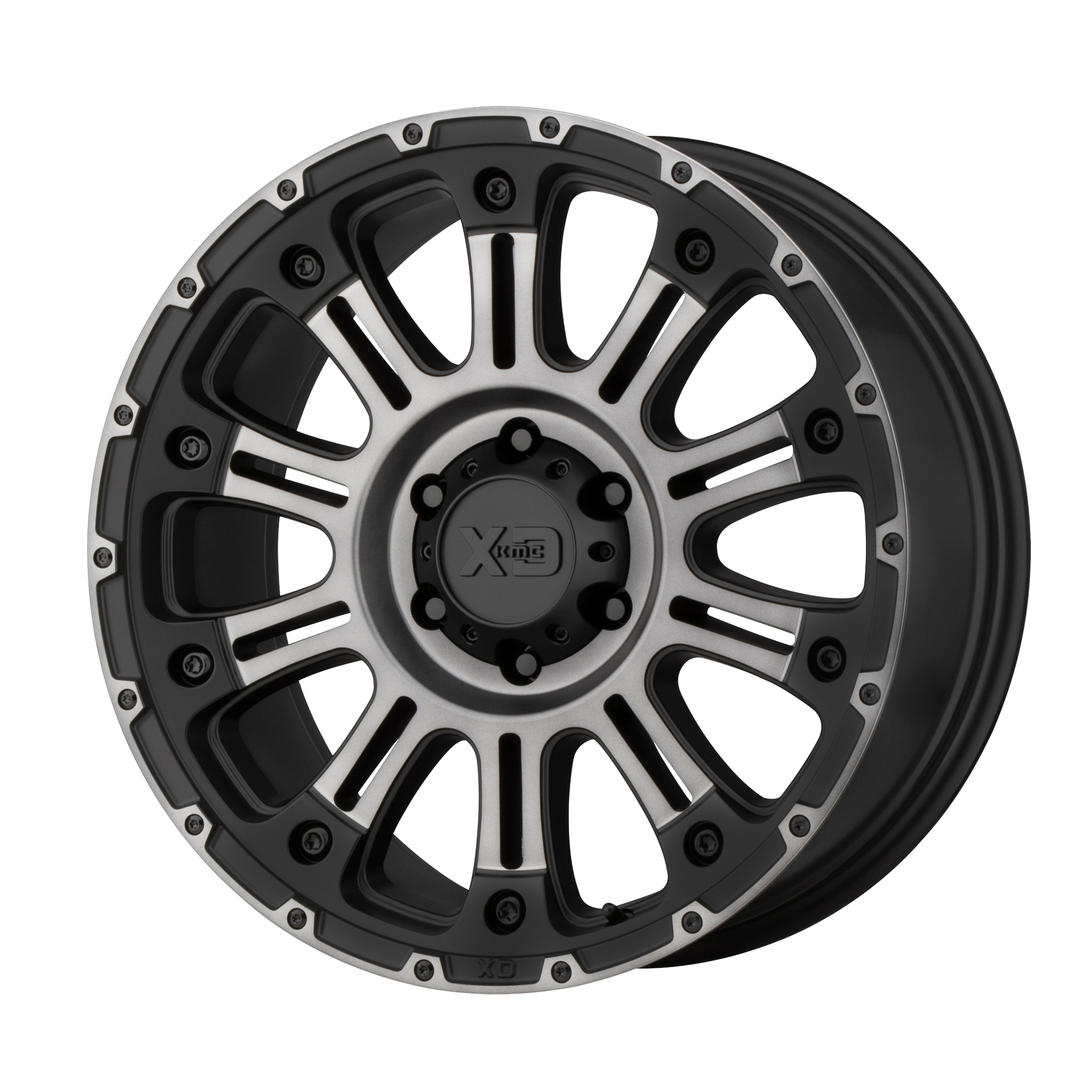 XD XD829 HOSS II 20X12 -44 6X139.7/6X5.5 Satin Black Machined Gray Tint