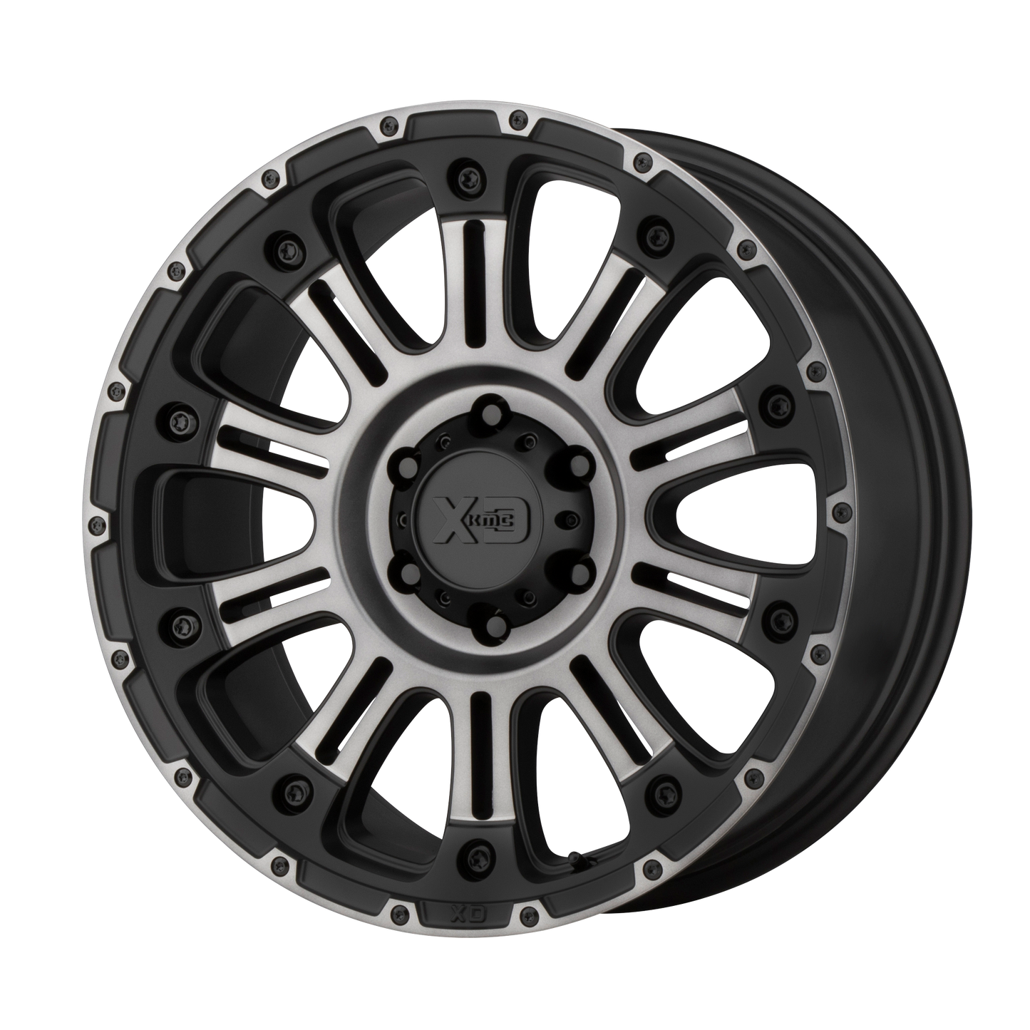 XD XD829 HOSS II 20x9 18 8x180/8x7.1 Satin Black Machined Gray Tint
