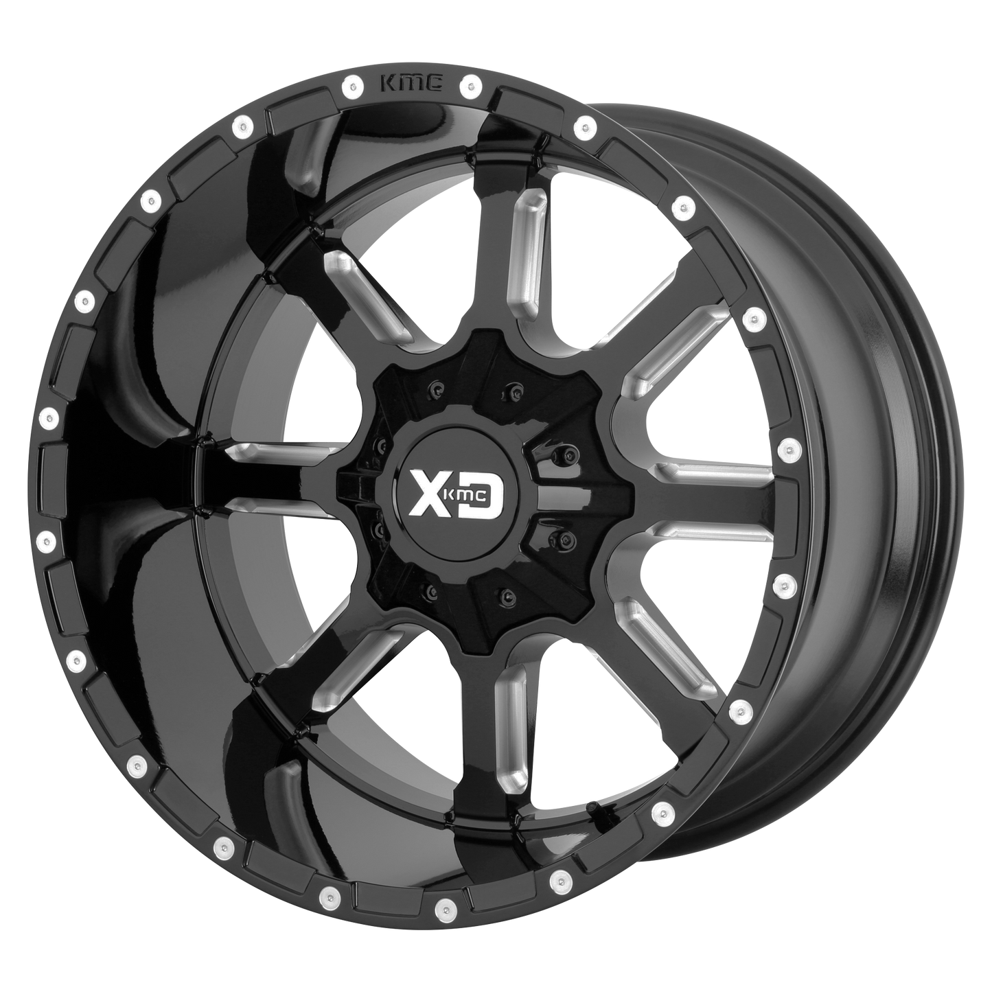 XD XD838 MAMMOTH 22x10 -18 8x165.1/8x6.5 Gloss Black Milled