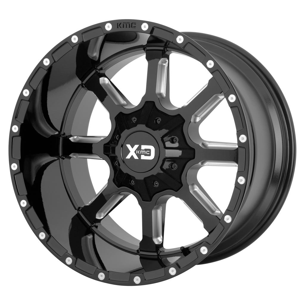 XD XD838 MAMMOTH 24X14 -76 8X165.1/8X6.5 Gloss Black Milled