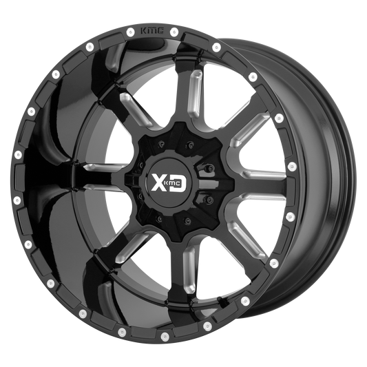 XD XD838 MAMMOTH 22x12 -44 6x135/6x139.7/6x135/5.5 Gloss Black Milled