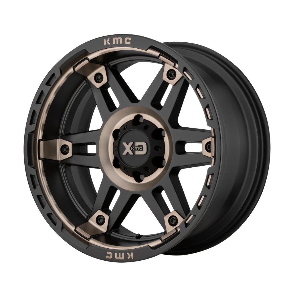 XD XD840 SPY II 20X9 18 8X165.1/8X6.5 Satin Black Dark Tint
