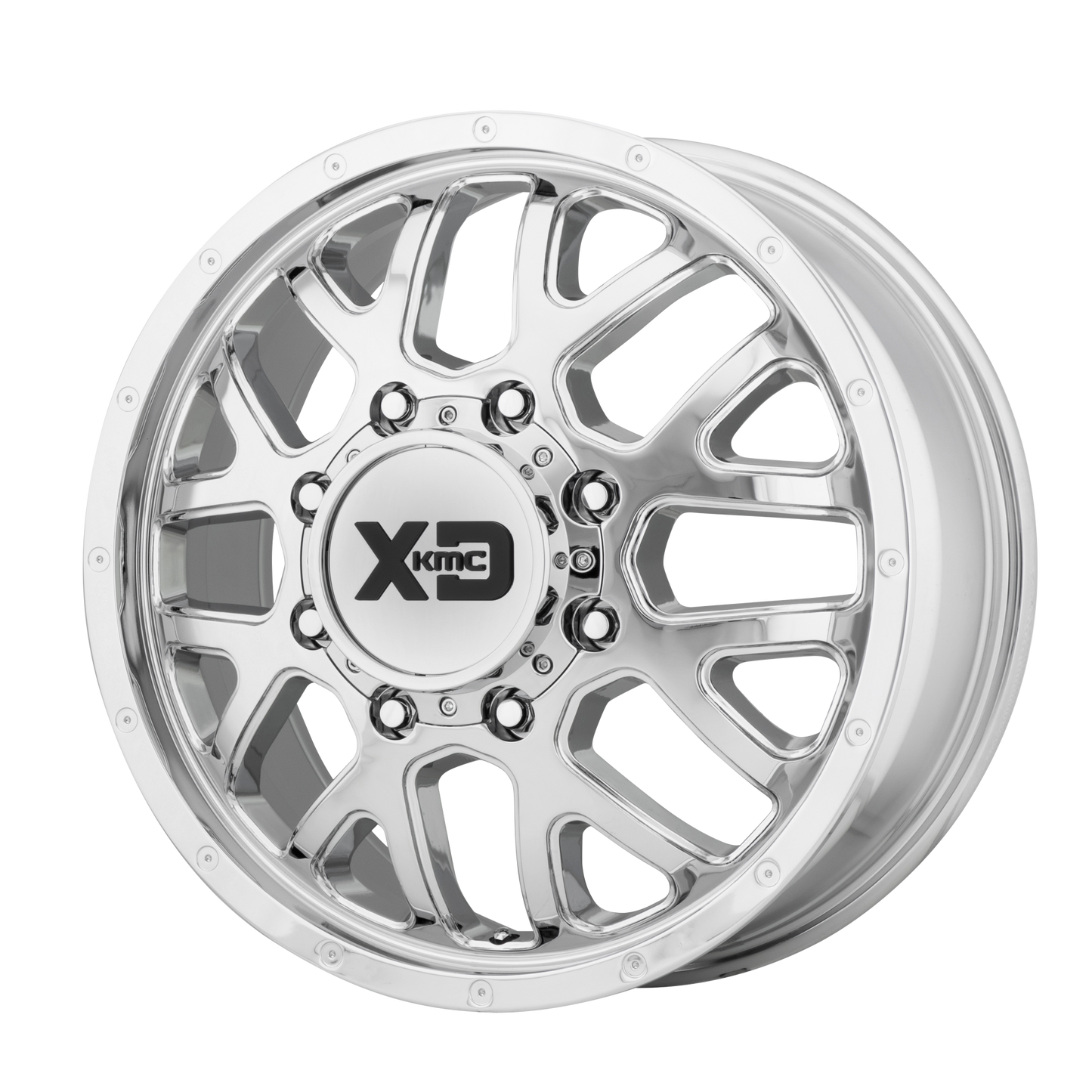 XD XD843 GRENADE DUALLY 17x6.5 111 8x200/8x7.9 Chrome - Front