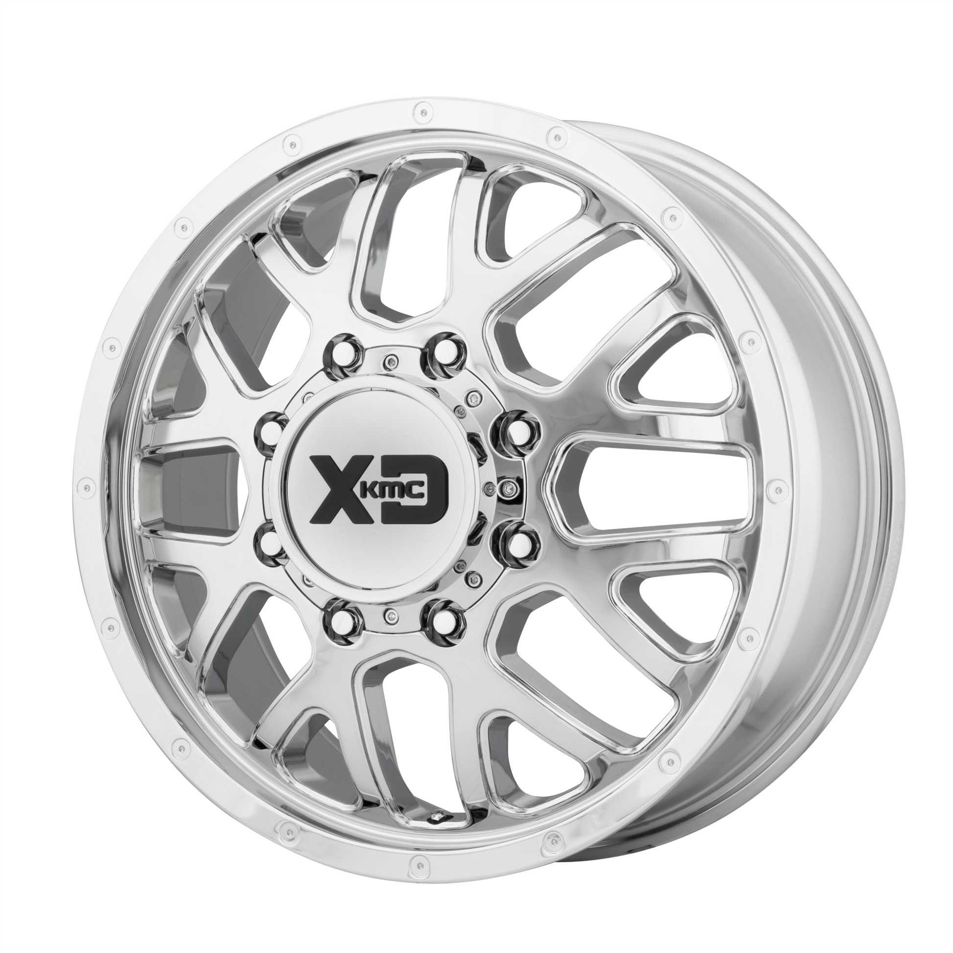 XD XD843 GRENADE DUALLY 17x6.5 111 8x200/8x7.9 Chrome - Front