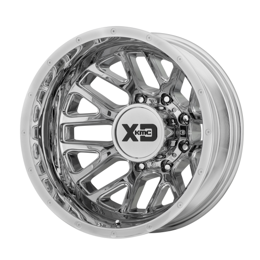 XD XD843 GRENADE DUALLY 17x6.5 -155 8x210/8x8.3 Chrome - Rear