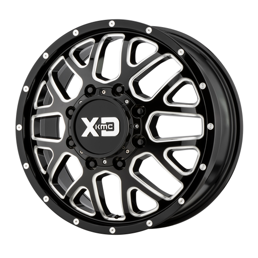 XD XD843 GRENADE DUALLY 20x8.25 127 8x210/8x8.3 Gloss Black Milled - Front