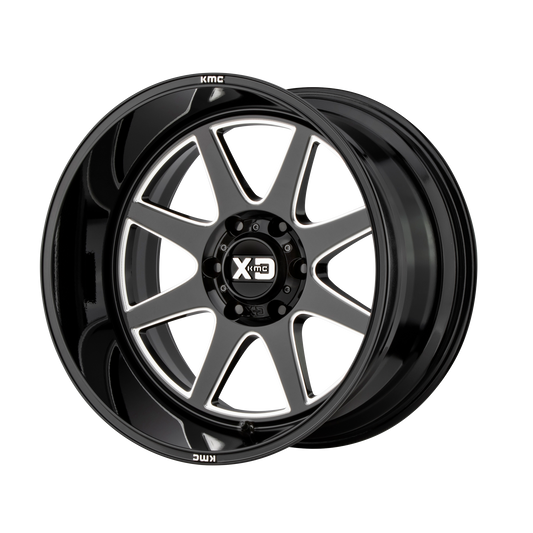 XD XD844 PIKE 22x10 -18 6x135/6X5.3 Gloss Black Milled
