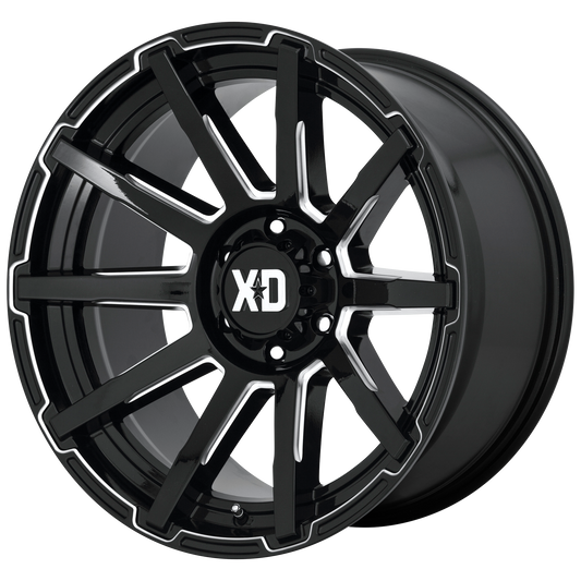 XD XD847 OUTBREAK 18x9 12 5x150/5x150 Gloss Black Milled