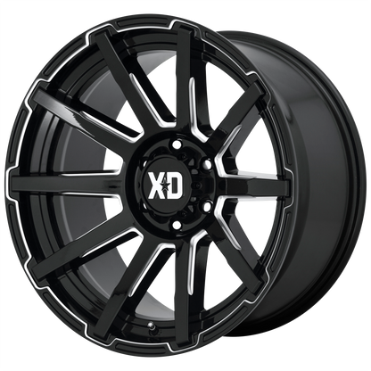 XD XD847 OUTBREAK 20X10 12 5X127 GLOSS BLACK MILLED