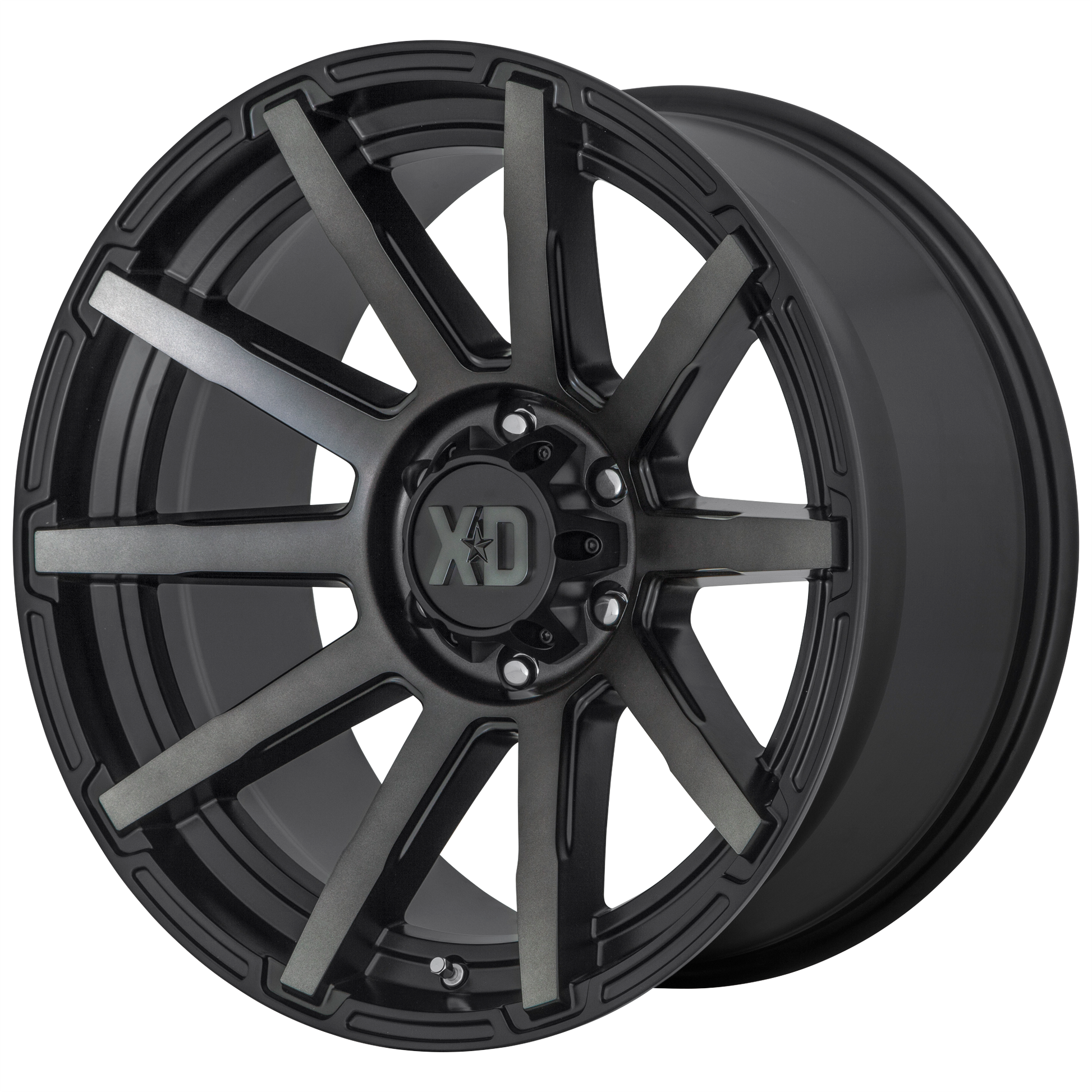 XD XD847 OUTBREAK 20x10 -18 5x139.7/5x5.5 Satin Black With Gray Tint