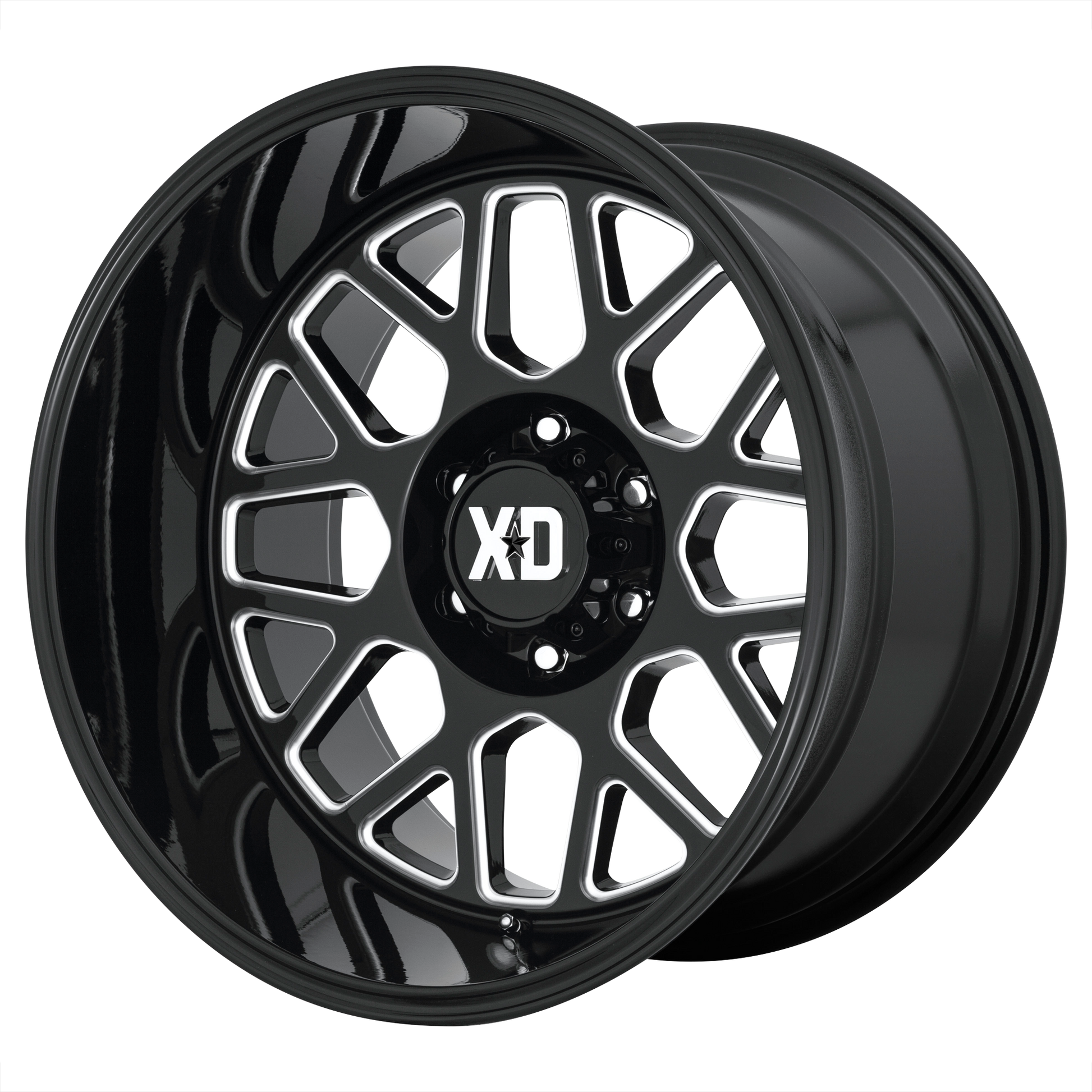 XD XD849 GRENADE 2 22x12 -44 6x139.7/6x5.5 Gloss Black Milled