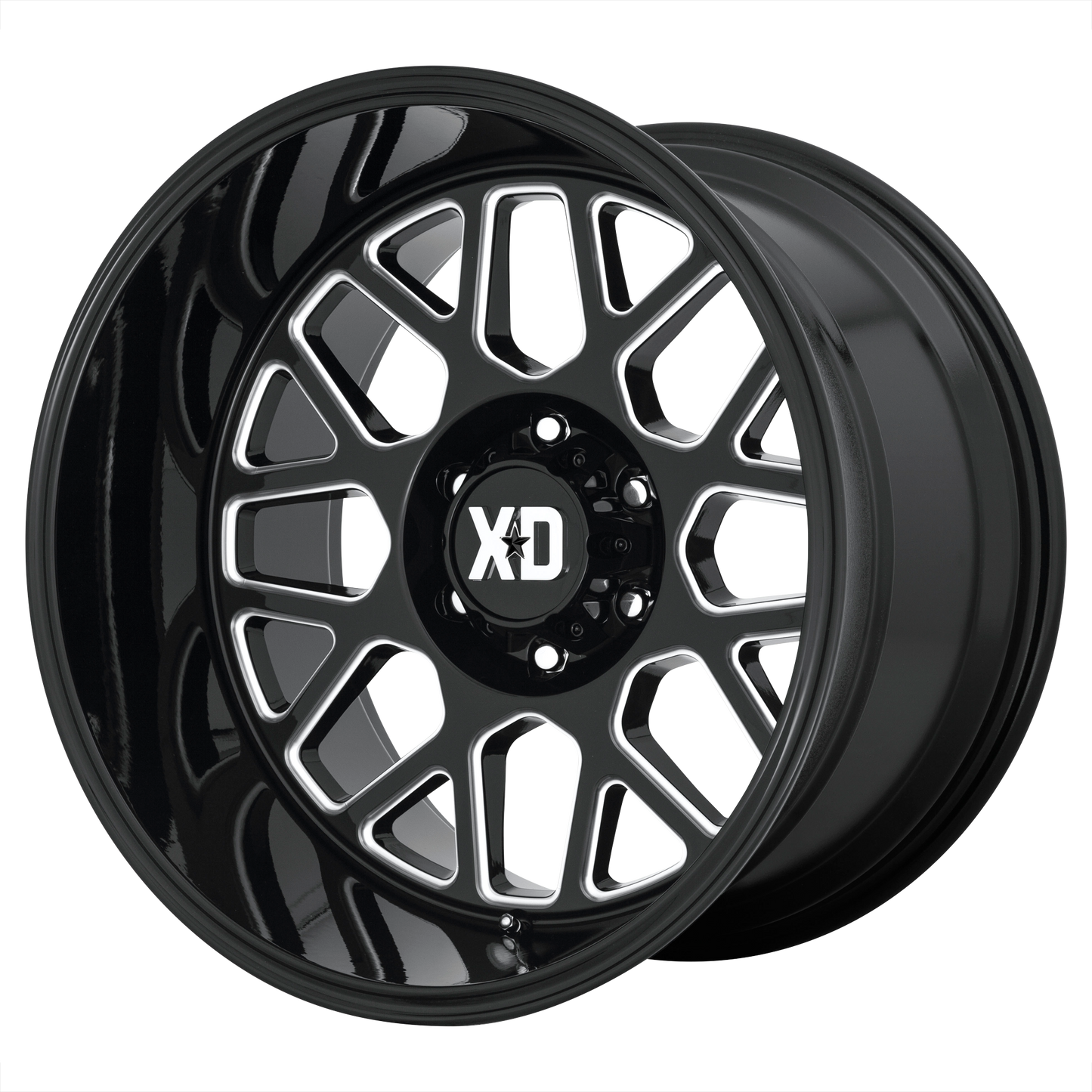 XD XD849 GRENADE 2 22x10 -18 6x135/6X5.3 Gloss Black Milled