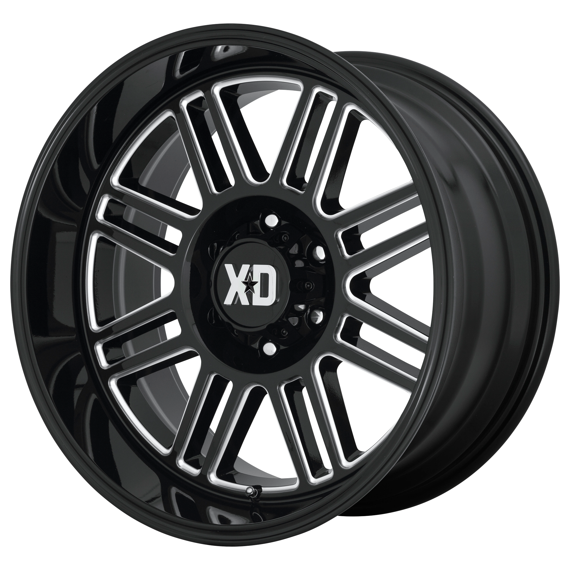 XD XD850 CAGE 22x10 -18 8x165.1/8x6.5 Gloss Black Milled