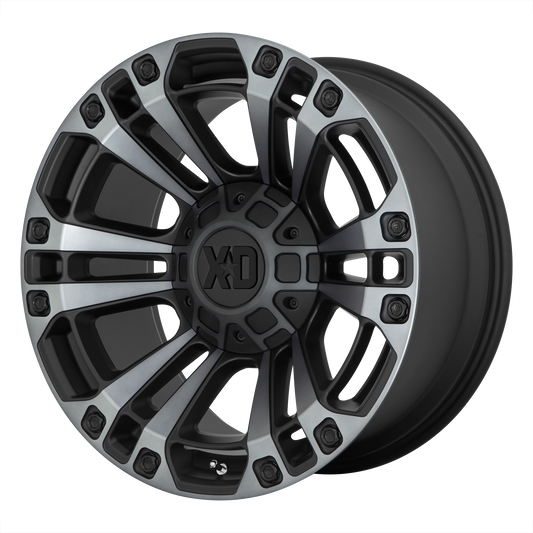 XD XD851 MONSTER 3 20x9 18 5x127/5x139.7/5x5.0/5.5 Satin Black With Gray Tint
