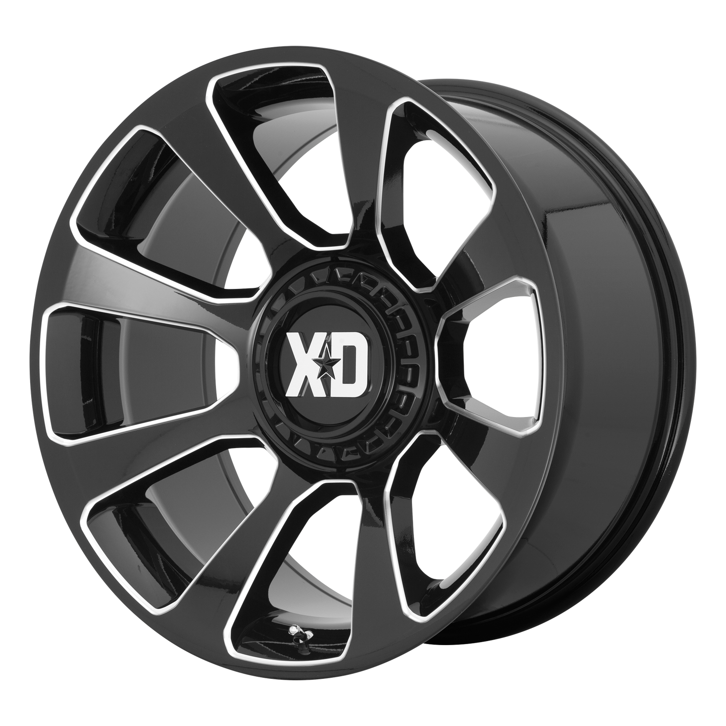 XD XD854 REACTOR 20x10 -18 BLANK/BLANK Gloss Black Milled