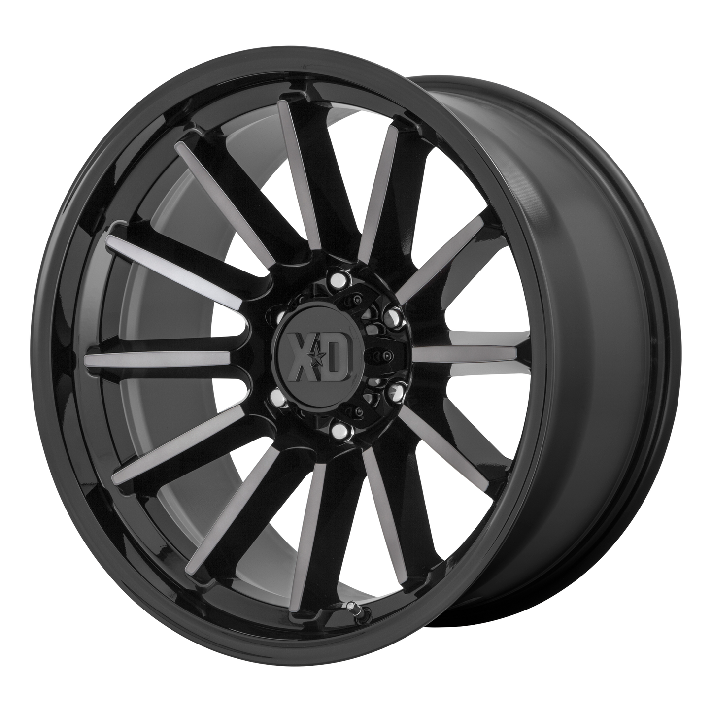 XD XD855 LUXE 20X10 -18 6X139.7/6X5.5 Gloss Black Machined With Gray Tint