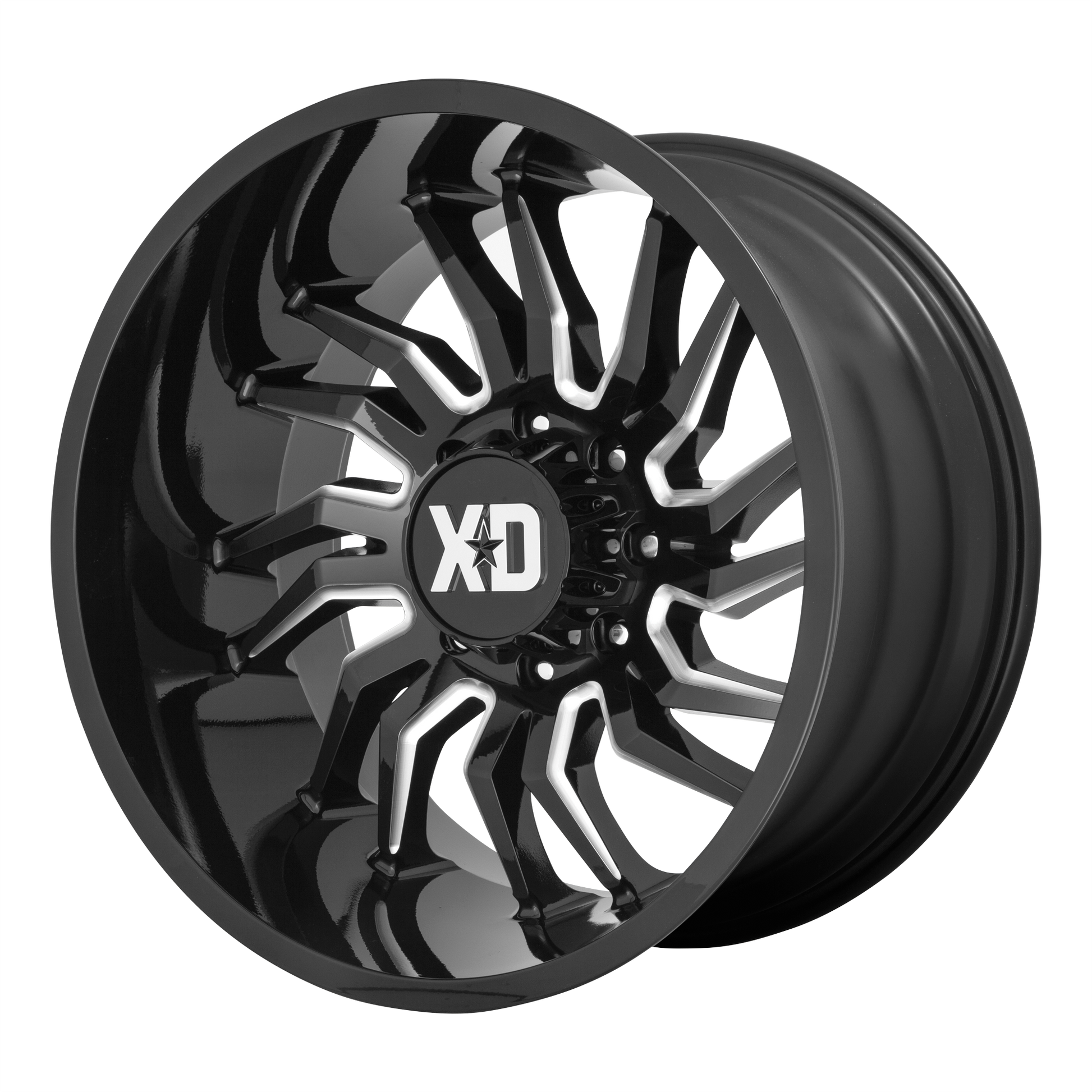 XD XD858 TENSION 22x10 -18 6x135/6X5.3 Gloss Black Milled