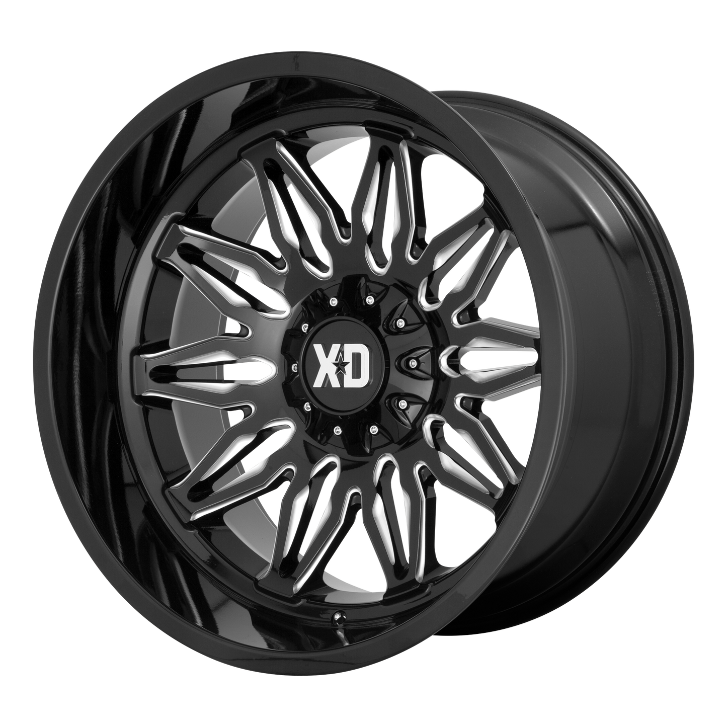 XD XD859 GUNNER 22x10 -18 5x127/5x139.7/5x5.0/5.5 Gloss Black Milled