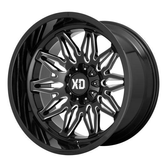 XD XD859 GUNNER 20X10 -18 5X127/5X139.7/5X5.0/5.5 Gloss Black Milled