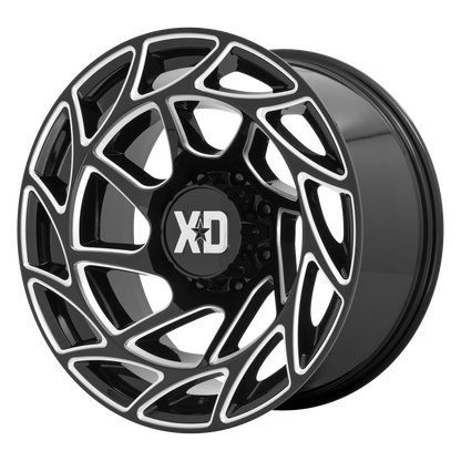 XD XD860 ONSLAUGHT 20X12 -44 6X139.7 GLOSS BLACK MILLED
