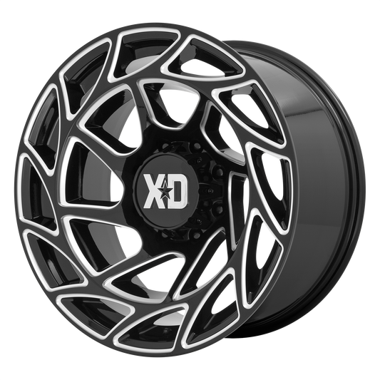 XD XD860 ONSLAUGHT 20X12 -44 6X139.7 GLOSS BLACK MILLED