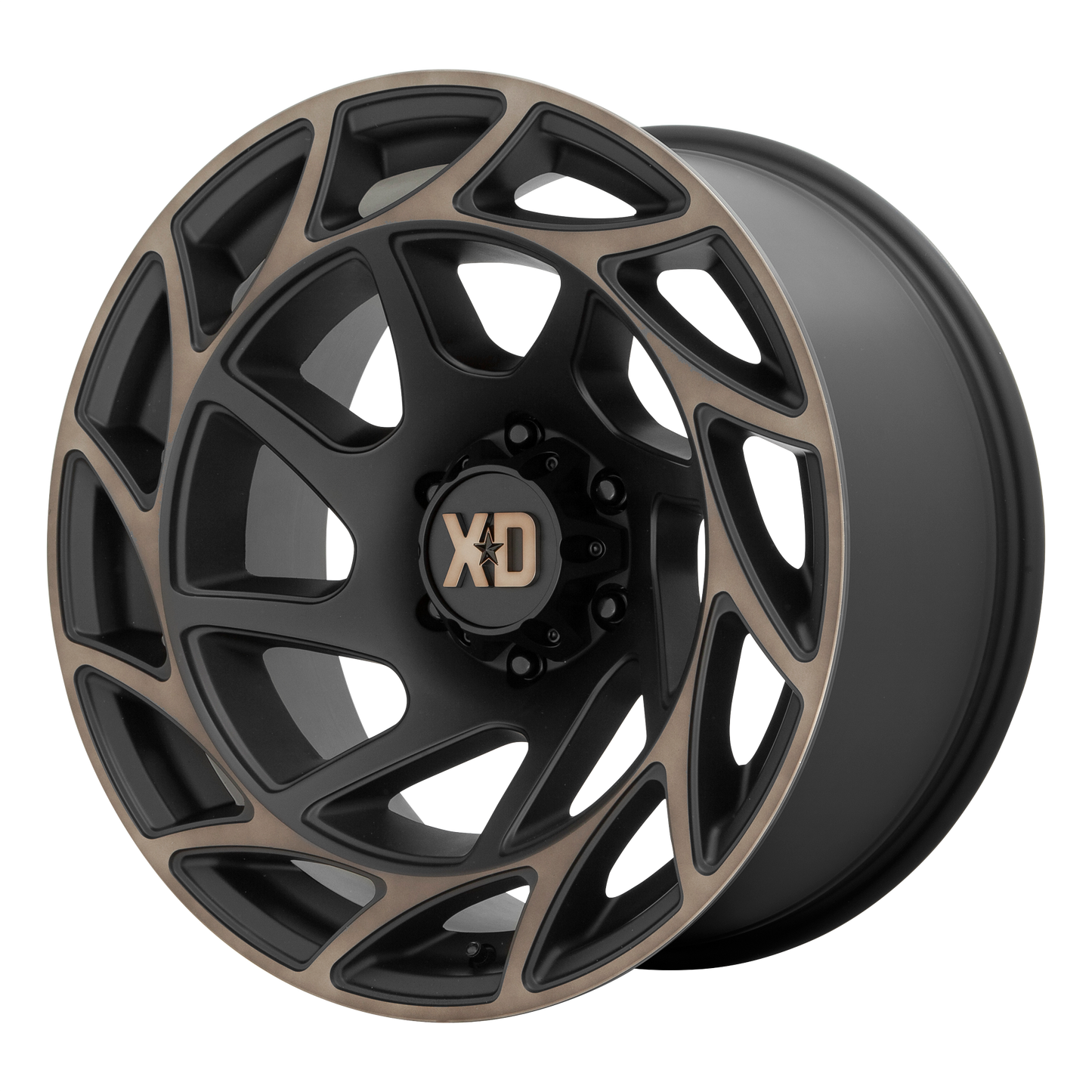XD XD860 ONSLAUGHT 22X12 -44 8X170/8X6.7 SATIN BLACK WITH BRONZE TINT
