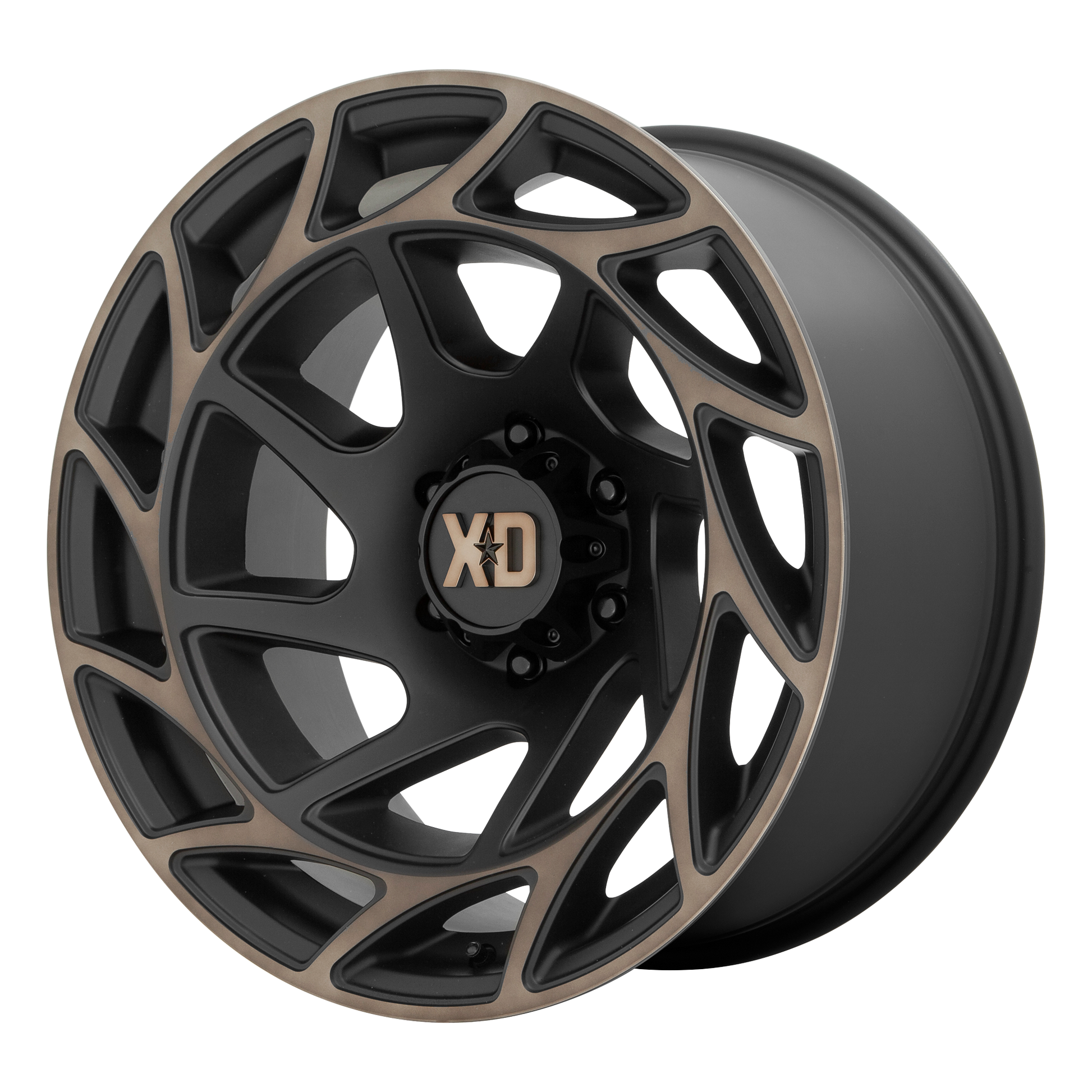 XD XD860 ONSLAUGHT 22X12 -44 8X170/8X6.7 SATIN BLACK WITH BRONZE TINT
