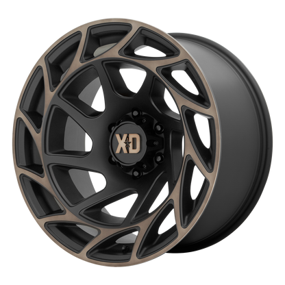 XD XD860 ONSLAUGHT 22X12 -44 8X170/8X6.7 SATIN BLACK WITH BRONZE TINT