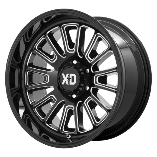 XD XD864 ROVER 24X12 -44 6X139.7 GLOSS BLACK MILLED