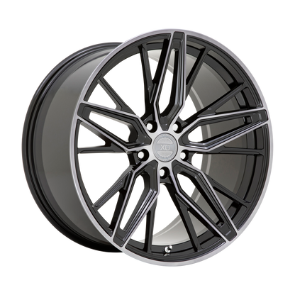 XO ZURICH 20X9 40 5X114.3/5X4.5 GLOSS BLACK W/ MACHINED GLOSS DARK TINT