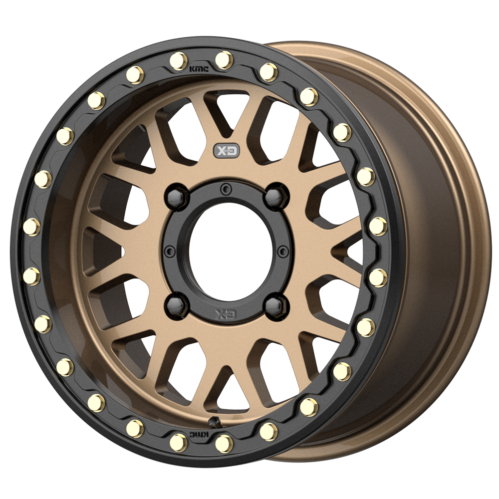 XD POWERSPORTS XS235 GRENADE BEADLOCK 15X6 38 4X137 SATIN BRONZE