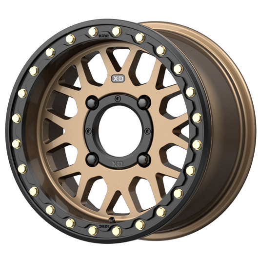 XD POWERSPORTS XS235 GRENADE BEADLOCK 15X6 38 4X137 SATIN BRONZE