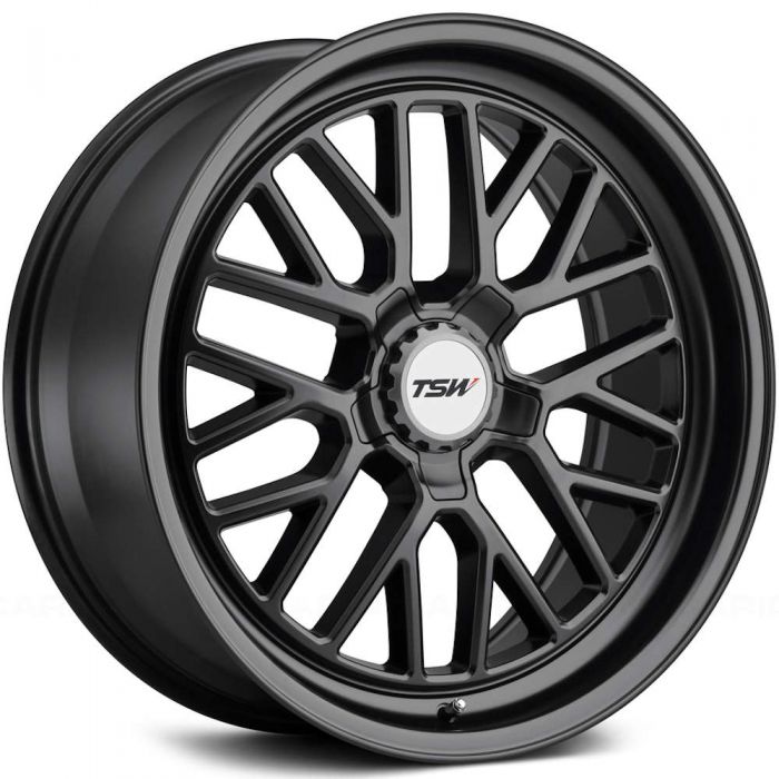 TSW HOCKENHEIM S 17X8 40 5X108 SEMI GLOSS BLACK (GUNMETAL HEX NUT)