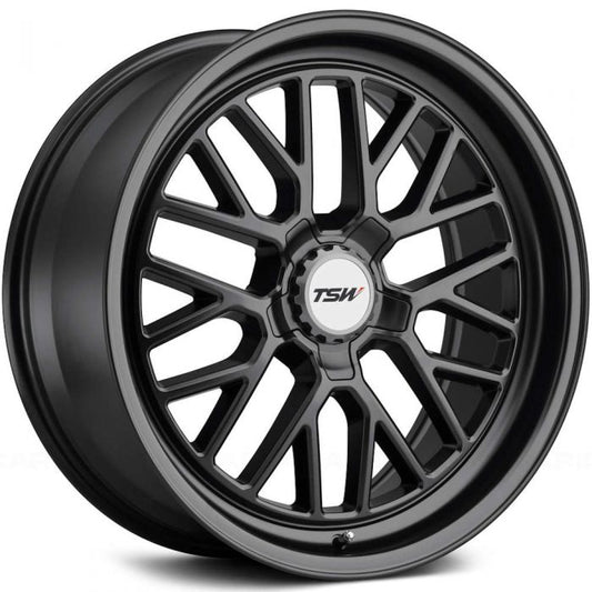 TSW HOCKENHEIM S 17X8 40 5X108 SEMI GLOSS BLACK (GUNMETAL HEX NUT)