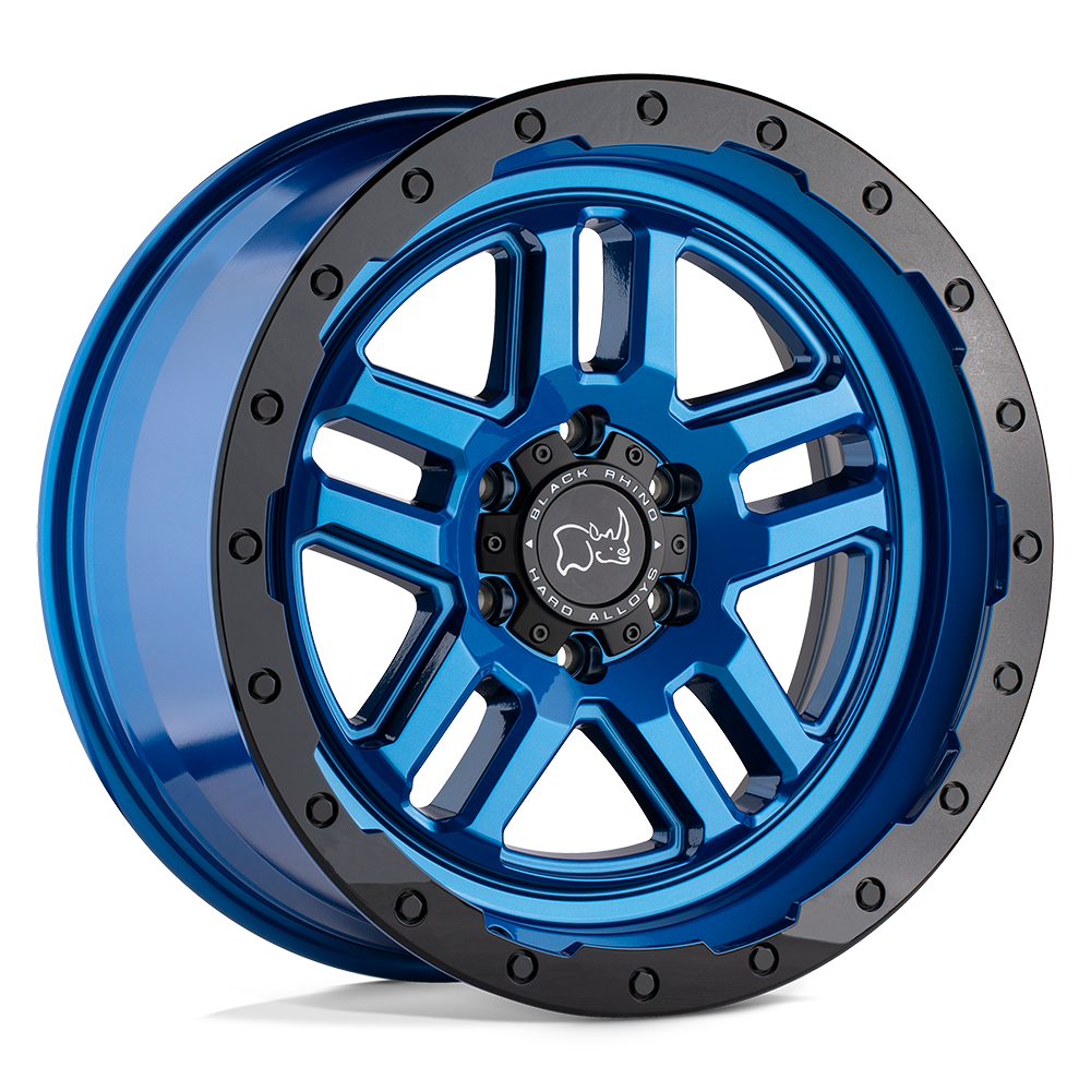 Black Rhino BARSTOW 18X9.5 -18 6X139.7/6X5.5 DEARBORN BLUE W/ BLACK RING