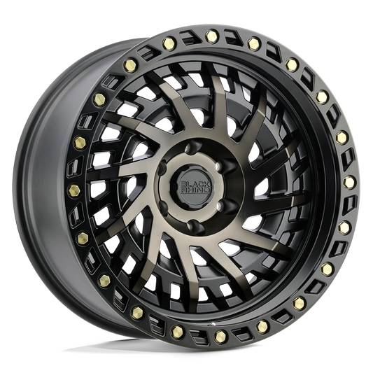 Black Rhino SHREDDER 18X9.5 0 5X127/5X5.0 MATTE BLACK W/ MACHINED DARK TINT