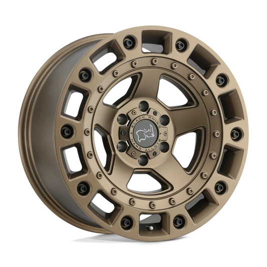 Black Rhino CINCO 18X9.5 -18 6X139.7/6X5.5 BRONZE W/ BLACK BOLTS