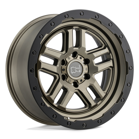 Black Rhino BARSTOW 18X9.5 -18 5X127/5X5.0 MATTE BRONZE W/ MATTE BLACK RING