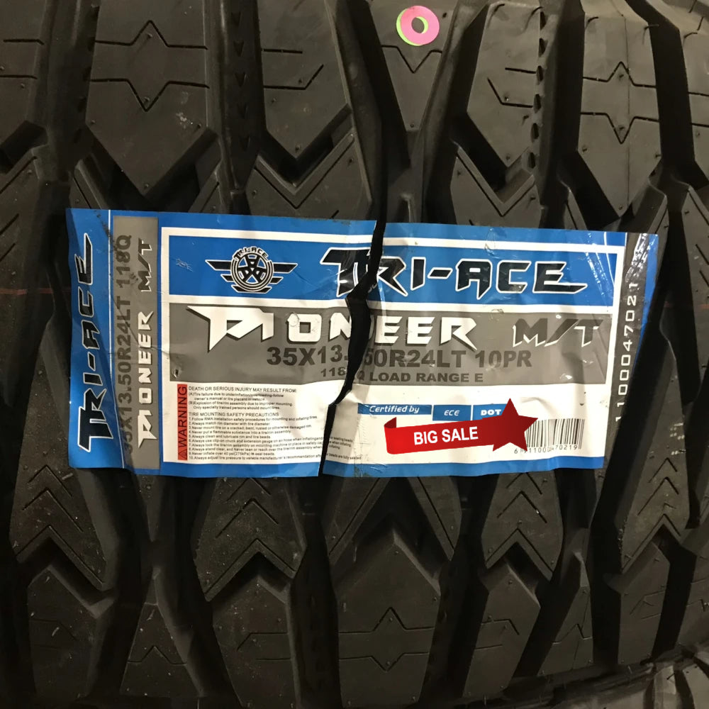 Tri-Ace Pioneer MT 35x13.50R24 10-Ply"E" Set of 4