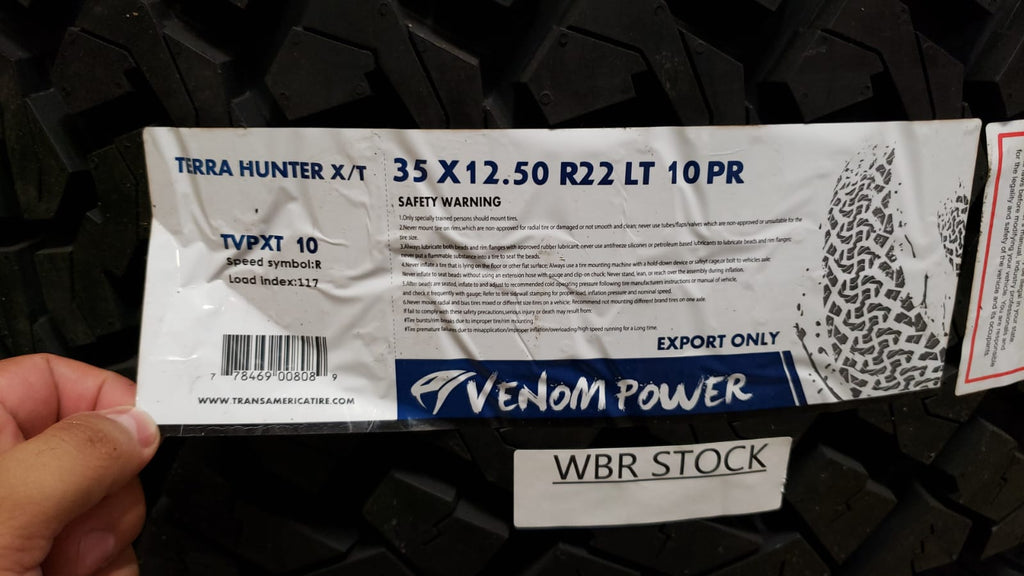 Venom Power Terra Hunter X/T 35x12.50R22 LT Hybrid
