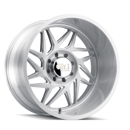 CALI OFF-ROAD 9112 GEMINI 24X14 8x170 -76MM 125.2MM BRUSHED CLEAR GLOSS