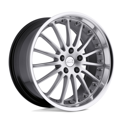 Coventry WHITLEY 17X8 25 5X120.65/5X4.75 HYPER SILVER W/ MIRROR CUT LIP