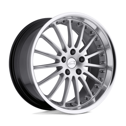 Coventry WHITLEY 19X9.5 25 5X108/5X4.25 HYPER SILVER W/ MIRROR CUT LIP