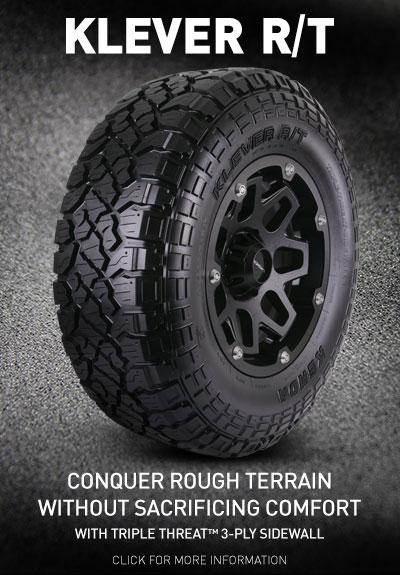 XF-8 20x10 -19 6x139.7 (6x5.5) Chrome With 33x12.50R20 Kenda KR601 GMC - LEVELED